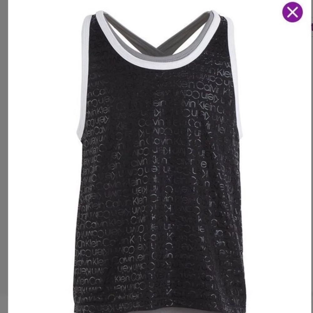 🆕Girls Calvin Klein Black Tank Top 8/10